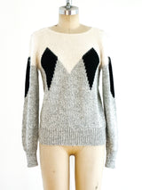 Argyle Angora Sweater Top arcadeshops.com