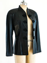 Bottega Veneta Leather Jacket Jacket arcadeshops.com
