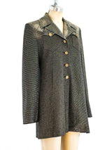 Christian Lacroix Metallic Babydoll Jacket Jacket arcadeshops.com