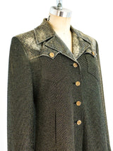 Christian Lacroix Metallic Babydoll Jacket Jacket arcadeshops.com