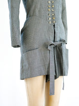 Alaia Glen Plaid Romper Suit arcadeshops.com