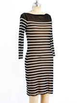 Jean Paul Gaultier Striped Net Dress Dress arcadeshops.com