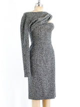 Christian Dior One Sleeved Tweed Dress Dress arcadeshops.com