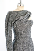 Christian Dior One Sleeved Tweed Dress Dress arcadeshops.com