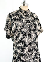 Norma Kamali Feather Printed Dress Dress arcadeshops.com
