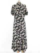 Norma Kamali Feather Printed Dress Dress arcadeshops.com