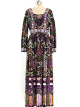 Jeweled Floral Maxi Dress Dress arcadeshops.com