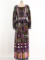 Jeweled Floral Maxi Dress Dress arcadeshops.com