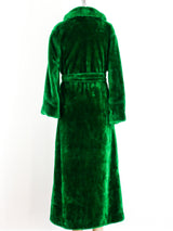 Kelly Green Shag Textured Robe Jacket arcadeshops.com