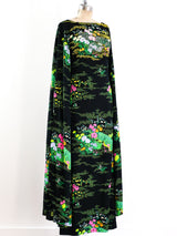 Mr Blackwell Split Sleeve Embellished Jersey Gown Dress arcadeshops.com