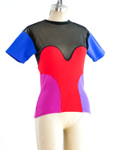 Liza Bruce Colorblock Stretch Top Top arcadeshops.com