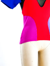 Liza Bruce Colorblock Stretch Top Top arcadeshops.com