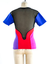 Liza Bruce Colorblock Stretch Top Top arcadeshops.com