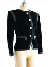 Yves Saint Laurent Black Suede Jacket Jacket arcadeshops.com