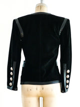 Yves Saint Laurent Black Suede Jacket Jacket arcadeshops.com