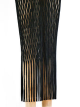 Issey Miyake Pleated Cutout Fringe Dress Dress arcadeshops.com