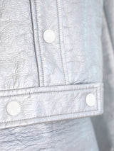 Courreges Silver Vinyl Skirt Ensemble Dress arcadeshops.com