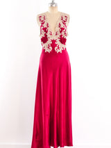 Raspberry Silk Slip Dress arcadeshops.com