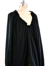 Lanvin Silk Peasant Blouse Top arcadeshops.com