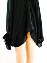 Lanvin Silk Peasant Blouse Top arcadeshops.com