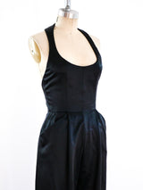 Geoffrey Beene Satin Halter Jumpsuit Jumpsuit arcadeshops.com