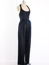Geoffrey Beene Satin Halter Jumpsuit Jumpsuit arcadeshops.com