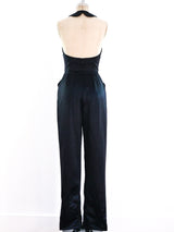 Geoffrey Beene Satin Halter Jumpsuit Jumpsuit arcadeshops.com