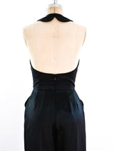 Geoffrey Beene Satin Halter Jumpsuit Jumpsuit arcadeshops.com