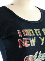 New York Rainbow Glitter Tee T-shirt arcadeshops.com