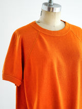 Orange Short Sleeve Sweatshirt Tshirt arcadeshops.com
