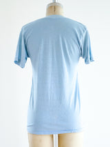 Pale Blue Pocket Tee T-Shirt arcadeshops.com