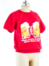Schaefer Beer Mug Graphic Sweatshirt T-shirt arcadeshops.com