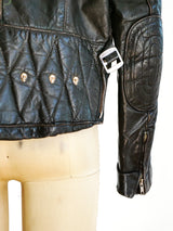 Painted Leather Motorcycle Jacket Jacket arcadeshops.com