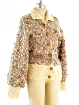 Boucle Knit Cardigan Jacket arcadeshops.com