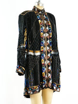 Bead and Sequin Embellished Duster Jacket arcadeshops.com