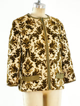 Floral Tapestry Zip Front Jacket Jacket arcadeshops.com