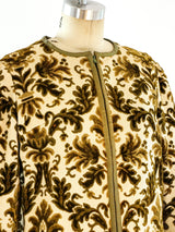 Floral Tapestry Zip Front Jacket Jacket arcadeshops.com