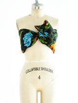 Yohji Yamamoto Floral Bustier Top arcadeshops.com