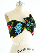 Yohji Yamamoto Floral Bustier Top arcadeshops.com