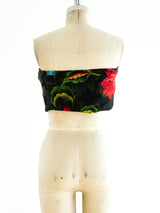 Yohji Yamamoto Floral Bustier Top arcadeshops.com