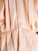 Vicky Tiel Pleated Silk Blouse Top arcadeshops.com
