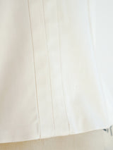 Krizia polished cotton bustier Top arcadeshops.com