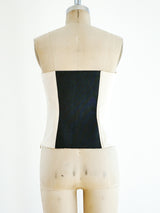Krizia polished cotton bustier Top arcadeshops.com