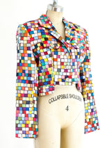 Todd Oldham Rainbow Tile Print Jacket Jacket arcadeshops.com