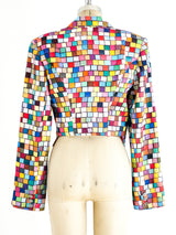 Todd Oldham Rainbow Tile Print Jacket Jacket arcadeshops.com