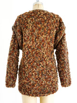 Marbled Knit and Snakeskin Jacket Jacket arcadeshops.com