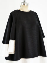 Black and White Pique Trapeze Dress Dress arcadeshops.com