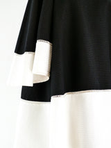 Black and White Pique Trapeze Dress Dress arcadeshops.com