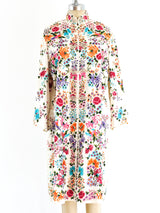 Floral Embroidered Silk Chinese Jacket Jacket arcadeshops.com