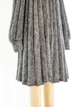 Grey Hand Knit Coat Jacket arcadeshops.com